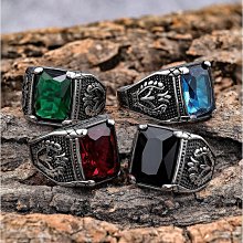 不銹鋼戒指 男士黑色骷髏頭指環   G48 歷史價格詳細信息