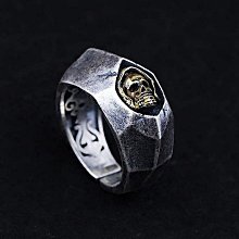 新款男士戒指男霸氣時尚鉆戒仿真鉆戒男S925鍍白金莫桑石指環--鴻運飾品 歷史價格詳細信息