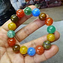 天然海藍寶12mm天然海藍寶手鍊藍色冰種透體單圈男女水晶手串佛珠保真-玲瓏心飾 歷史價格詳細信息