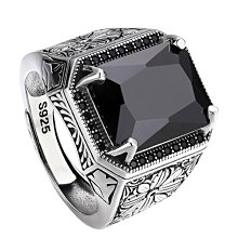 s925純銀唐草花紋開口戒指復古潮流男女百搭小眾設計高級感食指環 歷史價格詳細信息