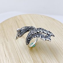 純銀999戒指 足銀戒指 龍鳳福戒指 男女戒 開口可調 歷史價格詳細信息