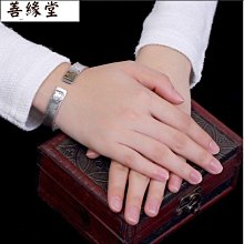 復古六字真言手鐲男白銅鍍銀雕刻鐲子女仿泰銀萬字心經開口手環 歷史價格詳細信息