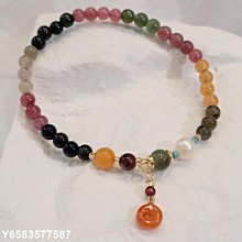 碧璽手鏈女925純銀手飾品設計水晶銀飾手串送女友閨蜜禮物特艾超夯 精品 歷史價格詳細信息