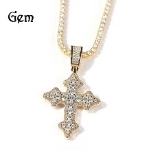 十字架吊墜項鏈莫桑鉆20分閃亮精致S925銀鍍金不褪色輕奢高級個性--鴻運飾品 歷史價格詳細信息