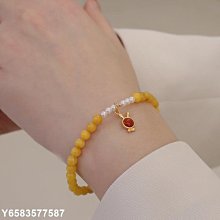 【熱賣精選】天然蜜蠟手串 妖孽白花紋 全品三無 蠟質濃郁 尺寸10.7m 重12.2克 歷史價格詳細信息