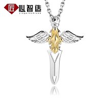 【熱賣精選】純銀狼牙吊墜男女士項鏈真品包黑狗牙吊墜牙尖牙套鑲嵌防裂 歷史價格詳細信息