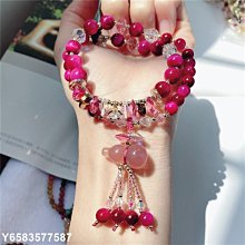 熱賣精選】紅石手鍊女氣質鍍S925銀飾品  超夯 歷史價格詳細信息