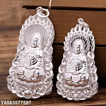 熱賣吊墜觀音托空托S925純銀未鑲嵌翡翠玉石男女佛瑪瑙配件項鏈墜特艾超夯 精品 歷史價格詳細信息