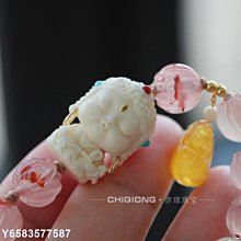 【熱賣精選】南紅手鏈 配飾珍珠 虎頭吊墜 流行搭配ins手串 歷史價格詳細信息