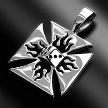 【創銀坊】火焰 寶劍 十字架 925純銀 戒指 哈雷 騎士 盾牌 刺青 克羅心 龐克 biker 戒子 (R-1303) 歷史價格詳細信息