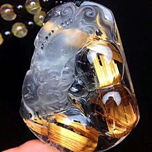 精緻美貨 天然鈦晶水滴吊墜 ，晶體全淨體 鈦晶金黃 順鈦 效應超強 金光閃閃 28/16/11mm 此物屬高檔商品 售出不退換 歷史價格詳細信息