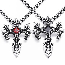 《 QBOX 》FASHION 飾品【C10BP8-114】精緻個性佛教法器金剛杵鑄造鈦鋼墬子項鍊 歷史價格詳細信息