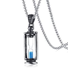 《QBOX 》FASHION 飾品【CPN1097】精緻個性復古仿舊時間沙漏鈦鋼墬子項鍊 價格比較,價格查詢,歷史價格詳細信息