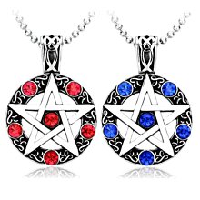 五芒星項鍊 水藍星型項鏈 吊墜 星星項鍊 契約項鏈 歷史價格詳細信息