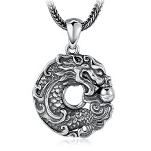 【魚魚】s925純銀復古太陽紋笑臉幾何圓牌吊墜男女個性潮款做舊項鍊掛墜潮 歷史價格詳細信息