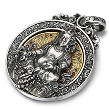 黃財神吊墜，純銀黃財神999純手工5128 歷史價格詳細信息