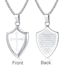 十字架聖經文鈦鋼戒指-黑色 歷史價格詳細信息