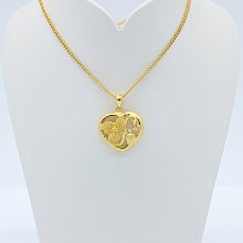 黃金墜飾【愛心蝴蝶花】純金女生造型項鍊 9999純金 歷史價格詳細信息
