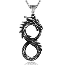 《QBOX 》FASHION 飾品【CBP8-465】精緻個性凱爾特結龍神鑄造鈦鋼墬子項鍊/掛飾 歷史價格詳細信息