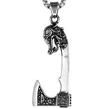 《 QBOX 》FASHION 飾品【CBP8-1181】精緻個性復古北歐維京三角圖騰鑄造鈦鋼墬子項鍊/掛飾 歷史價格詳細信息