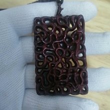 個人收藏的妖紋滿紋海柳赤柳血柳吊墜/把件，規格6.5×4. -662 歷史價格詳細信息