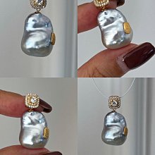 18K 白K金 藍寶 藍寶石耳環 天然寶石 K金耳環 半寶石 心型切割 歷史價格詳細信息