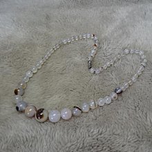 《藍晶寶石玉石特賣區》→ 〈精緻項鍊系列〉→天然鬆紋七彩水草玉髓塔鍊→W490-1 歷史價格詳細信息