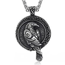 《 QBOX 》FASHION 飾品【CBP8-1181】精緻個性復古北歐維京三角圖騰鑄造鈦鋼墬子項鍊/掛飾 歷史價格詳細信息