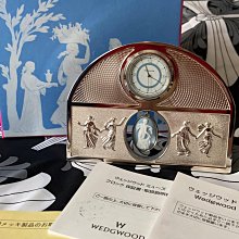 wedgwood 鍍銀座鐘 重金屬 帶浮雕白玉吊墜 因為整體包銀 多少有一點氧化 拿擦銀粉 應該能擦出來 價格比較,價格查詢,歷史價格詳細信息