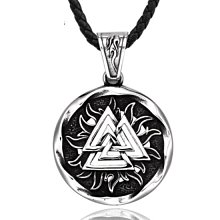 《 QBOX 》FASHION 飾品【CBP8-1181】精緻個性復古北歐維京三角圖騰鑄造鈦鋼墬子項鍊/掛飾 歷史價格詳細信息