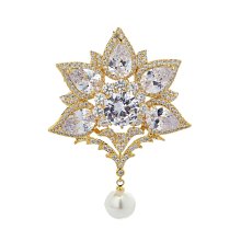 胸針 水晶珍珠胸針 女滿鉆胸花大別針披肩扣百搭韓版領針配飾品~【爆款】 歷史價格詳細信息