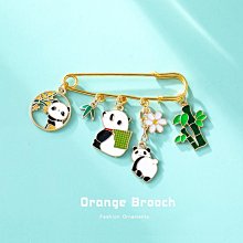 可愛中國風熊貓胸國粹卡通國寶徽章紀念品禮物衣服個性掛飾配飾~告白氣球 歷史價格詳細信息