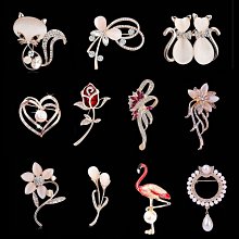 胸女高檔氣質奢華水鉆珍珠百搭可愛胸花高級感別西服衣服配飾~告白氣球 歷史價格詳細信息