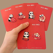 可愛大熊貓胸卡通樹懶金屬徽章ins潮個性百搭別配飾衣服裝飾~告白氣球 歷史價格詳細信息