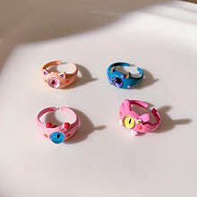 戒指大眼萌妹卡通怪獸開口戒指女年新款食指戒可愛設計閨蜜指環 歷史價格詳細信息