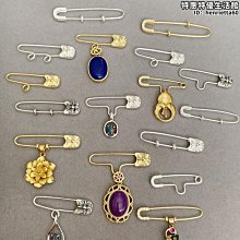 925純銀別針紅繩編織嬰兒童壓驚U型胸針孕婦固定衣服收腰釦針配飾 歷史價格詳細信息