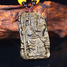 金曜石吊墜 天然金曜石狼牙吊墜 挂件 項墜 送掛繩 招財納福 辟邪化煞 情侶開運頸飾品 C54 歷史價格詳細信息