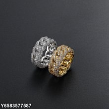 【熱賣精選】歐美嘻哈古巴戒指男 滿鋯個性女士情侶指環 hiphop古巴戒指 價格比較,價格查詢,歷史價格詳細信息