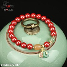 高含量朱砂手串天然原石和田玉轉運珠手鏈男女禮物本命 歷史價格詳細信息