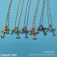 ch克羅伈新款復古十字花寶劍戒指時尚潮流嘻哈男女情侶指環s925標-哈囉好物 歷史價格詳細信息