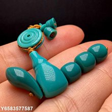 【熱賣精選】湖北十堰天然不規則隨形綠松石手鏈手串女  文玩串珠 歷史價格詳細信息