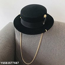 【熱賣】禮帽女士春秋季英倫圓頂時尚珍珠仿羊毛呢名媛盆帽防風防風太陽帽【台灣公司免稅開發票】 歷史價格詳細信息