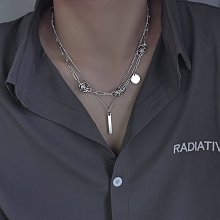 下殺-項鏈男潮輕奢小眾高街男士高級感飾品項鏈男潮牌不掉色鏈子鎖骨鏈 歷史價格詳細信息