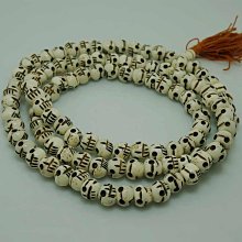 西藏牦牛骨頭阿呆手串文玩骨頭惡靈手鏈老料天然牛骨桶珠念珠 歷史價格詳細信息