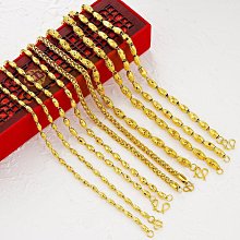 越南沙金項鍊 霸氣大金粗鏈子男 土豪金鍊條 仿真金項鍊 鍍金項鍊 龍骨鏈/米字鏈/麻花鏈/雙扣鏈 久不掉色 網紅大金鍊子 歷史價格詳細信息