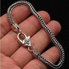 手鍊男 復古龍頭龍麟雙色情侶手鍊手飾品 小眾設計誇張帥氣龍骨男手鍊 炫酷男士首飾銀手鍊 古巴手鍊 手環男銀手鐲 歷史價格詳細信息