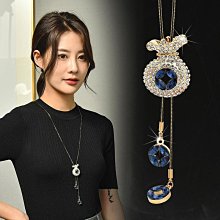 項鏈女長版珍珠掛件韓國時尚簡約誇張氣質小香毛衣鍊旗袍裝飾鍊夏 歷史價格詳細信息