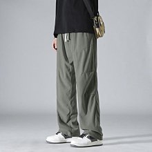 褲子男 秋季工裝褲男 潮牌寬鬆直筒褲 韓版潮流休閒運動抽繩束口褲 男褲子 工裝褲 工作褲 多口袋褲子 男生長褲 寬褲 歷史價格詳細信息