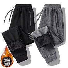 冬季加絨加厚運動褲男士兩道槓針織棉休閒褲子寬鬆大尺碼校服褲束腳 歷史價格詳細信息