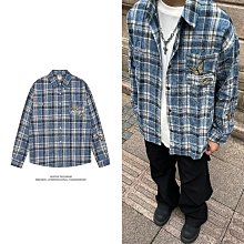 長袖襯衫男士春秋款式美式潮牌痞帥工裝襯衣春秋長袖休閑外套簡約 歷史價格詳細信息